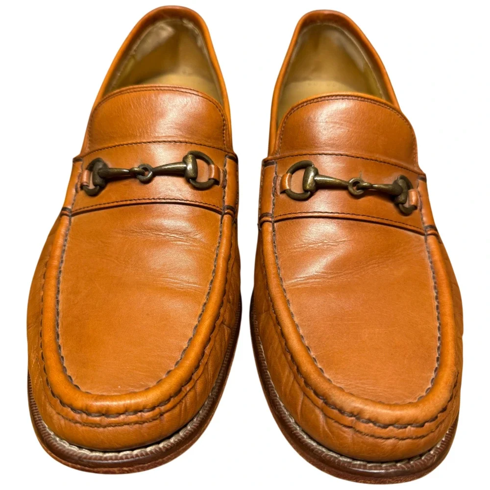 Cole Haan Men's 10.5 Hudson Horsebit Loafer British Tan Full-Grain Leather